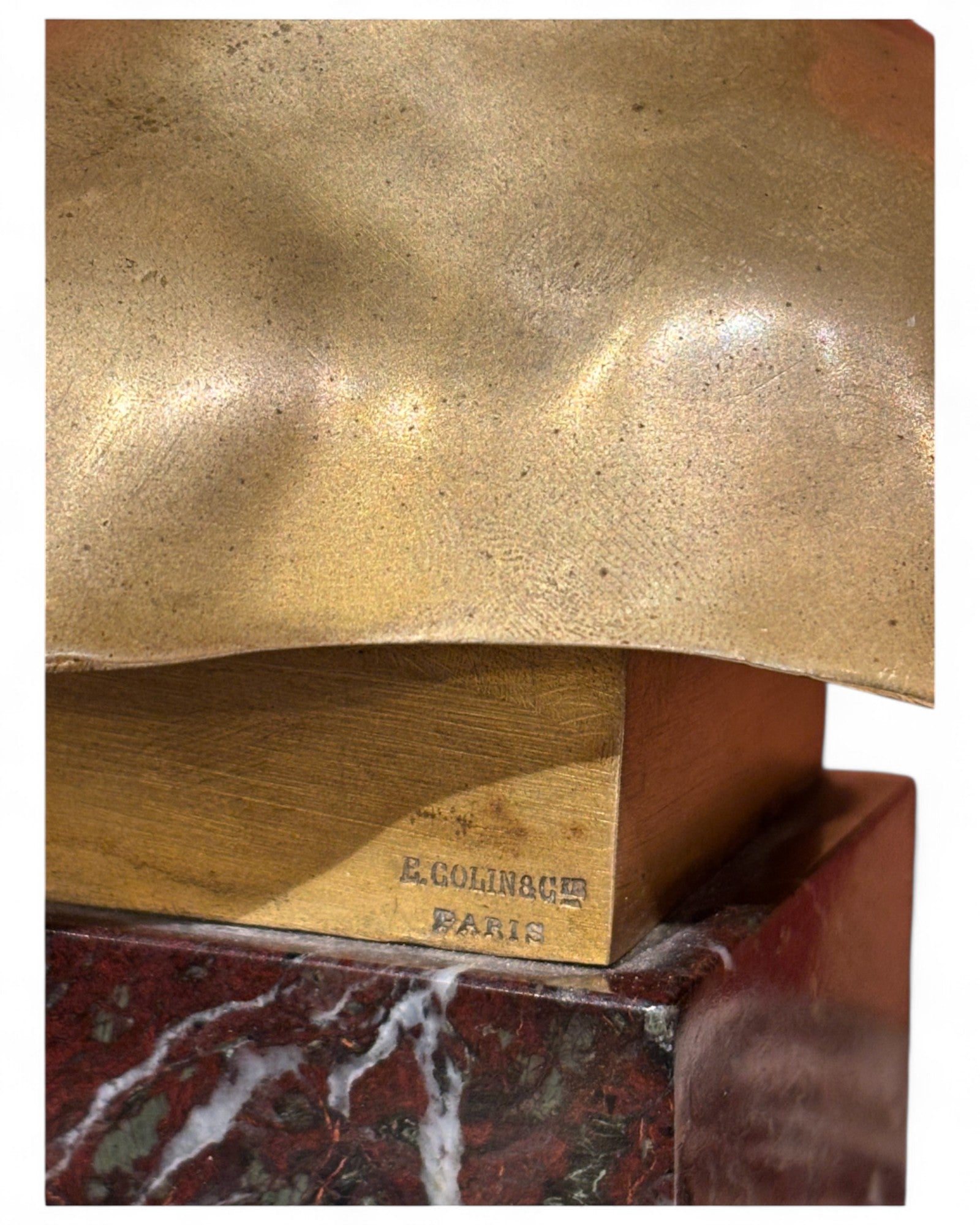 Tête De Mercure 1895 - 1900 Emmanuel Hannaux H.22 Cm