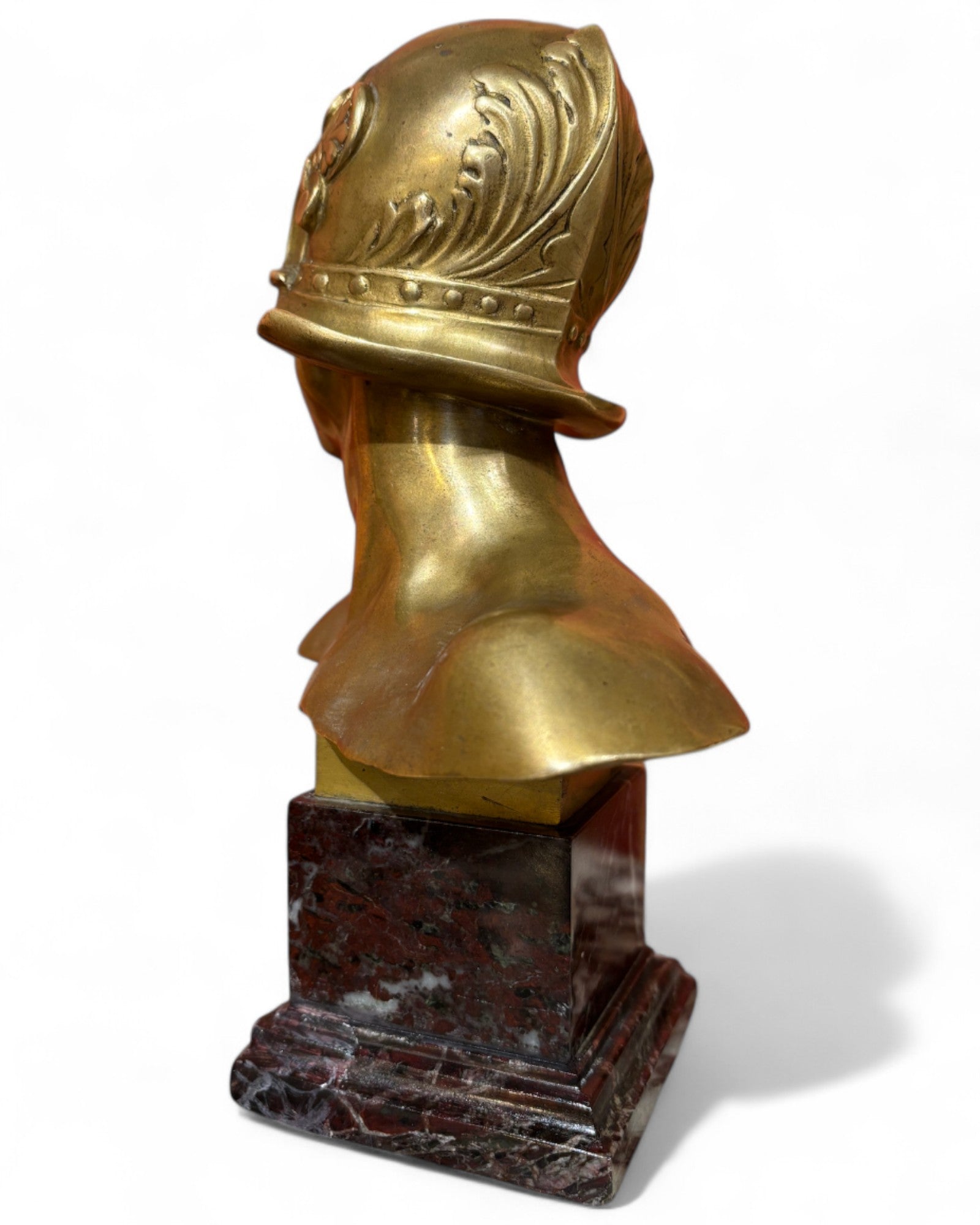 Tête De Mercure 1895 - 1900 Emmanuel Hannaux H.22 Cm