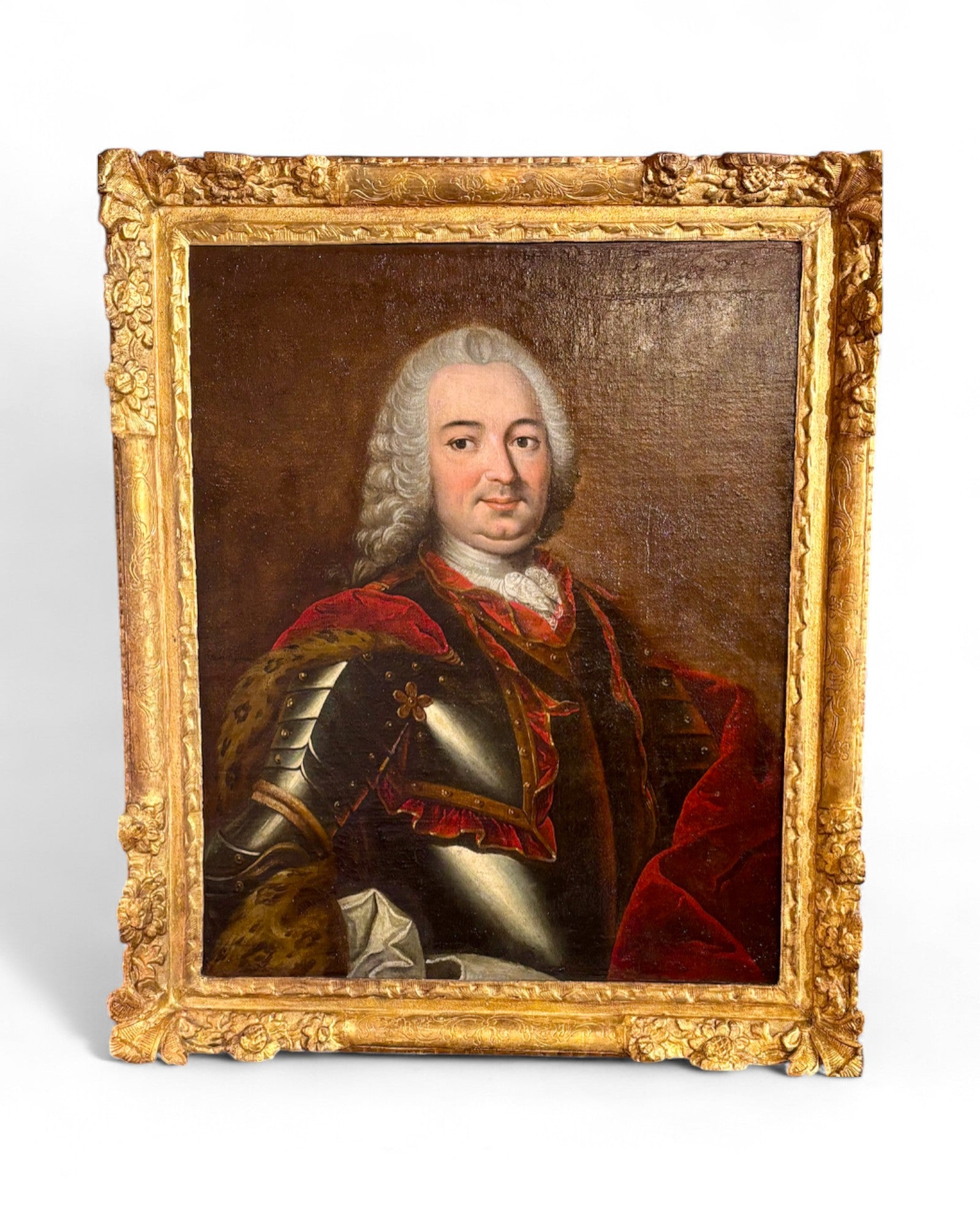 Portrait de gentilhomme en armure d'apparat XVIII