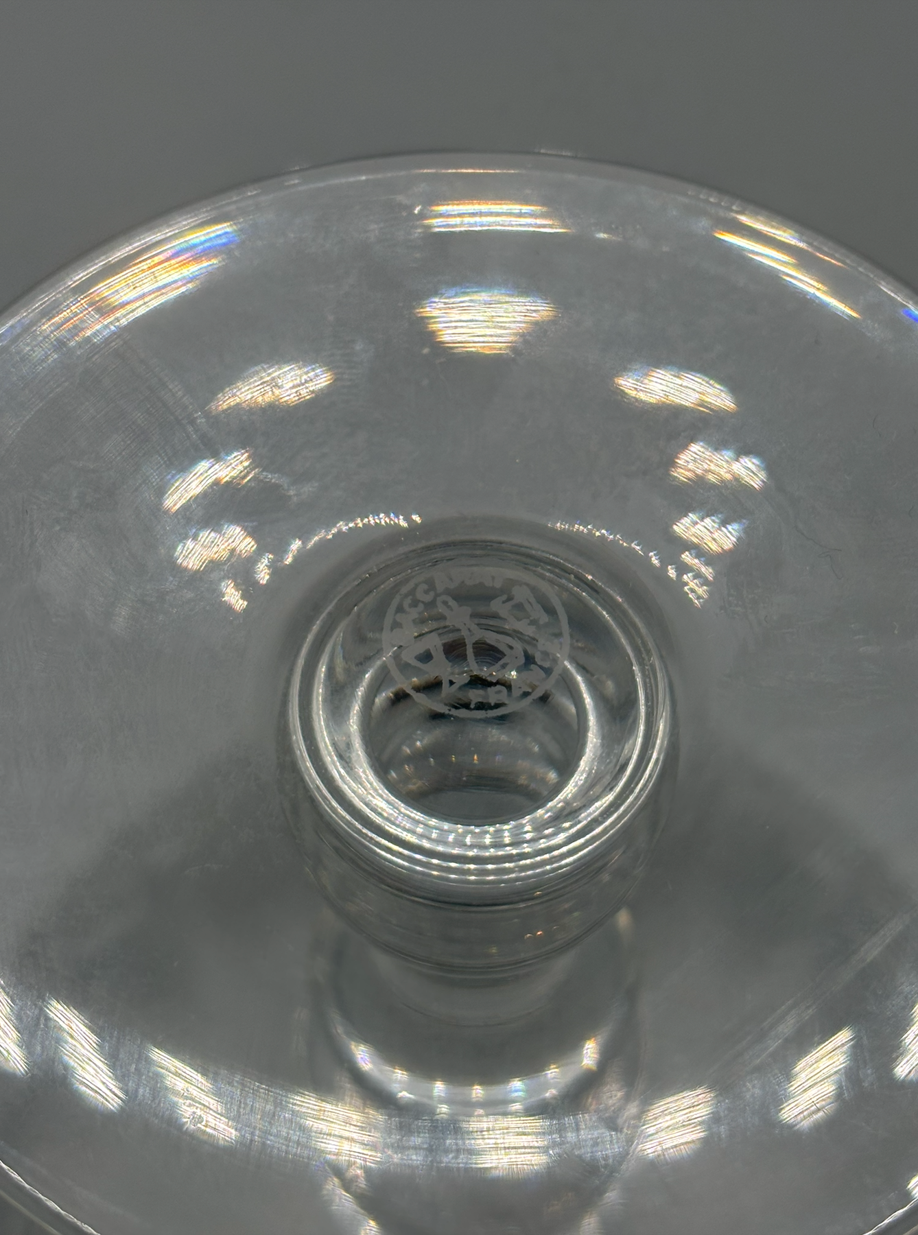 BACCARAT - 6 Coupes à champagne en cristal, modèle Armagnac