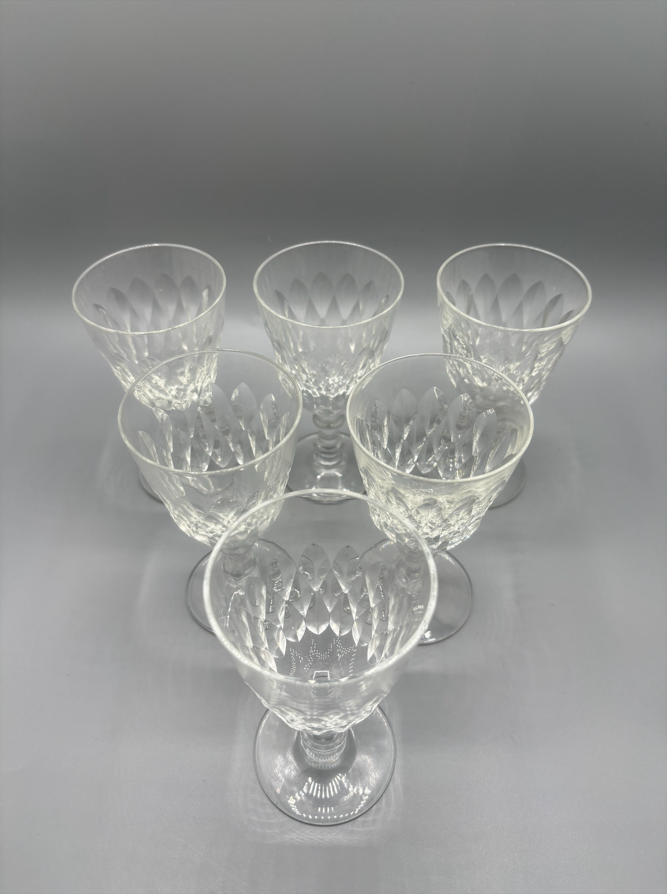 BACCARAT - 6 verres à vin en cristal, modèle Armagnac