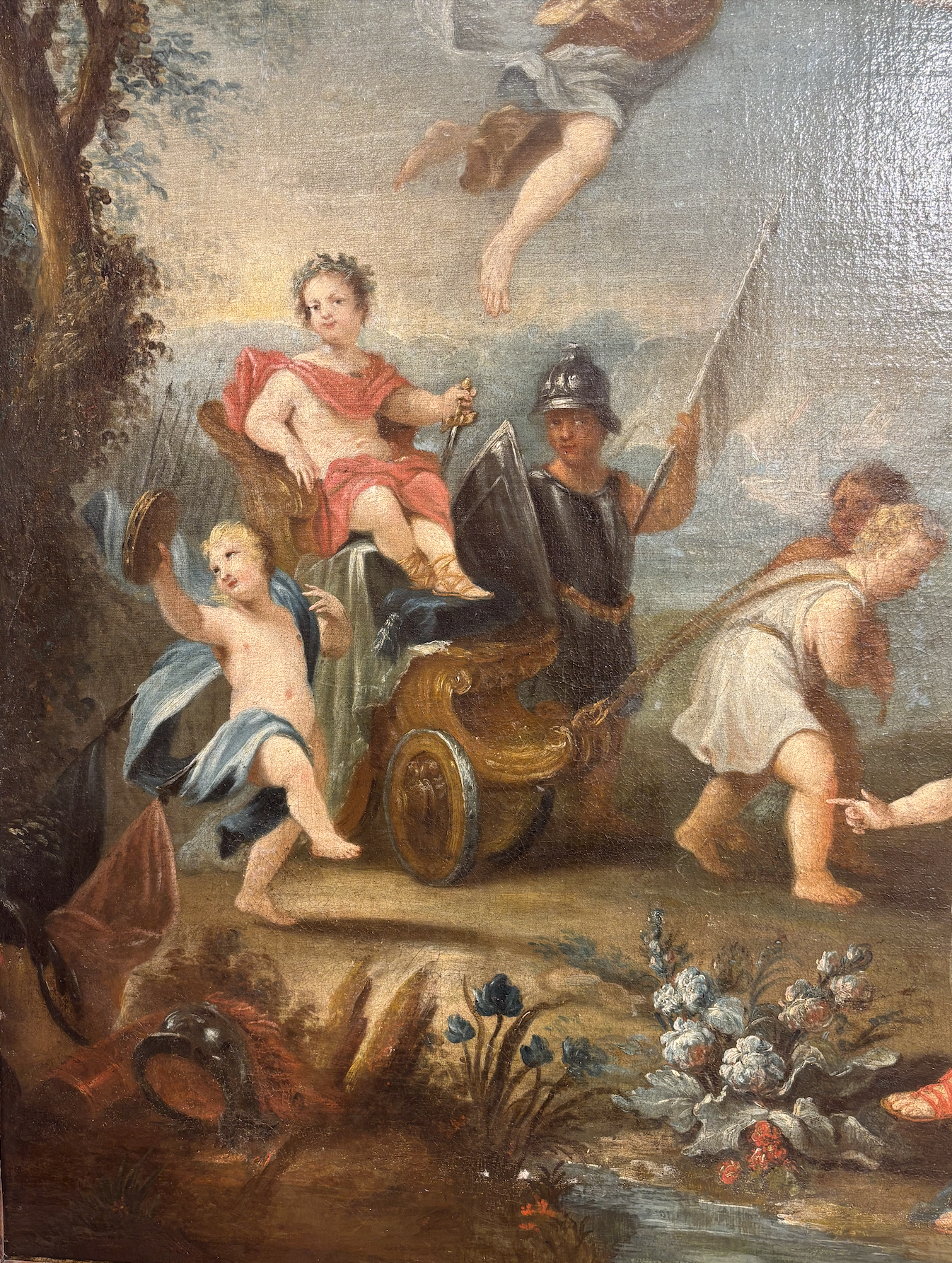 École française du XVIIIe siècle, "Triomphe d'un empereur enfant" Ancienne Collection Albert Gorge