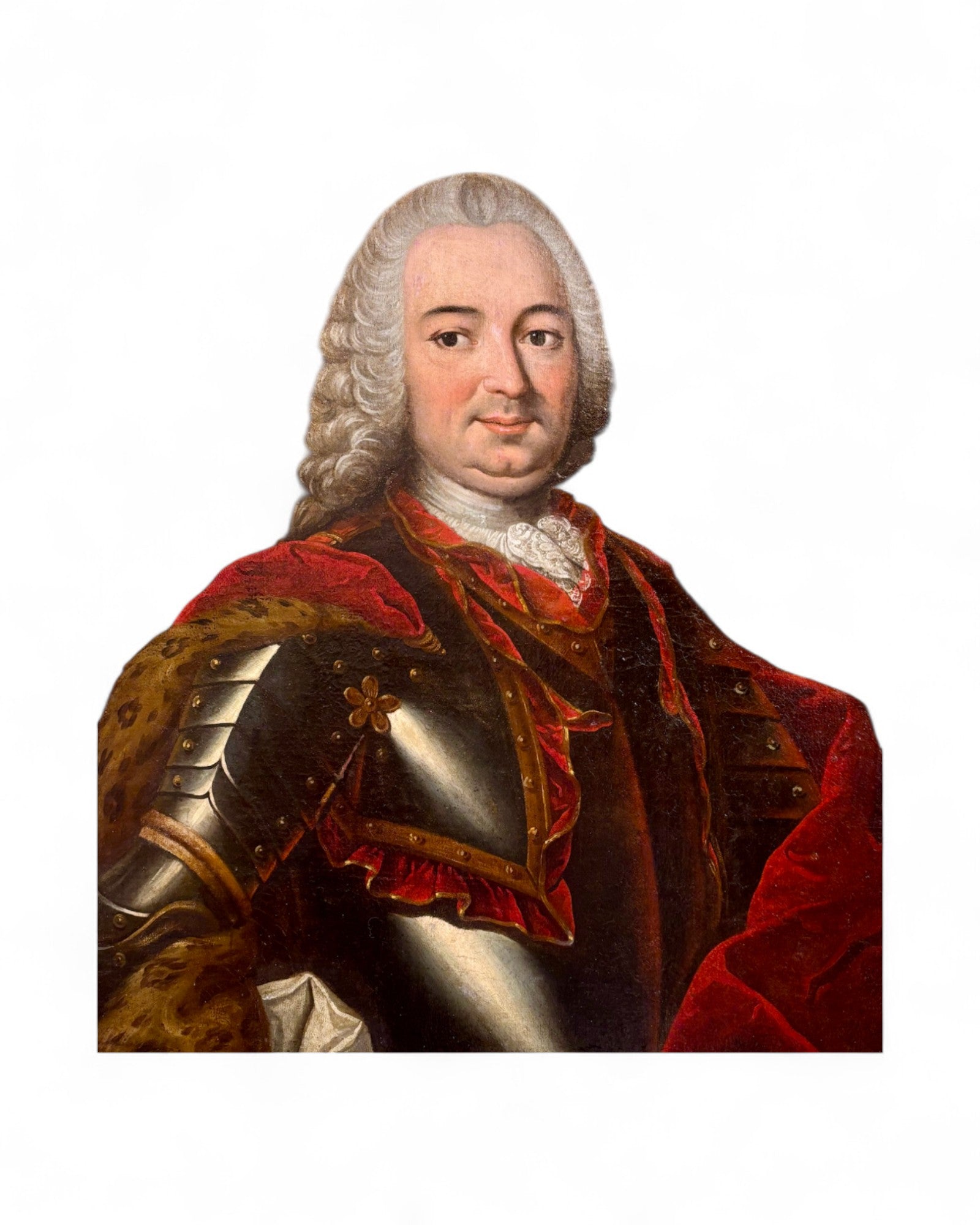 Portrait homme armure XVIIIe HST