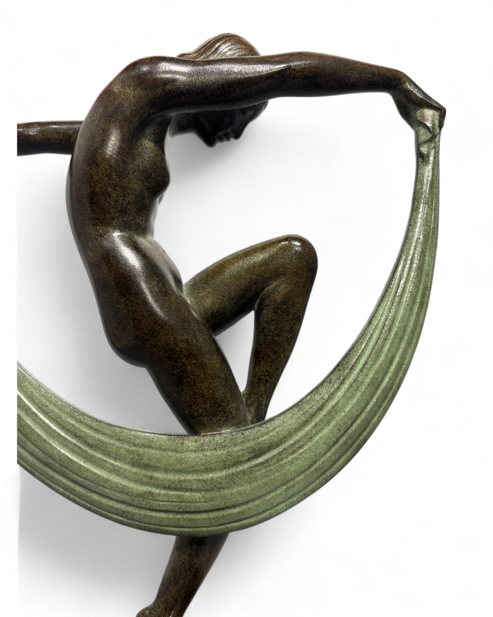 Sculpture "Folie" Denis, de style Art Déco avec cachet de fondeur Le Verrier.