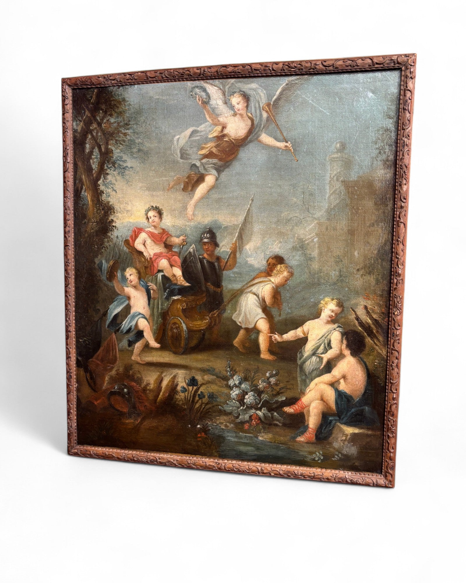 École française du XVIIIe siècle, "Triomphe d'un empereur enfant" Ancienne Collection Albert Gorge