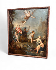 École française du XVIIIe siècle, "Triomphe d'un empereur enfant" Ancienne Collection Albert Gorge